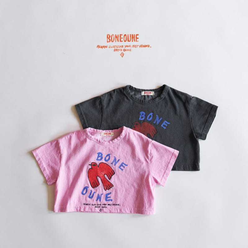 Boneoune - Korean Children Fashion - #childrensboutique - Bird Crop Top  - 11