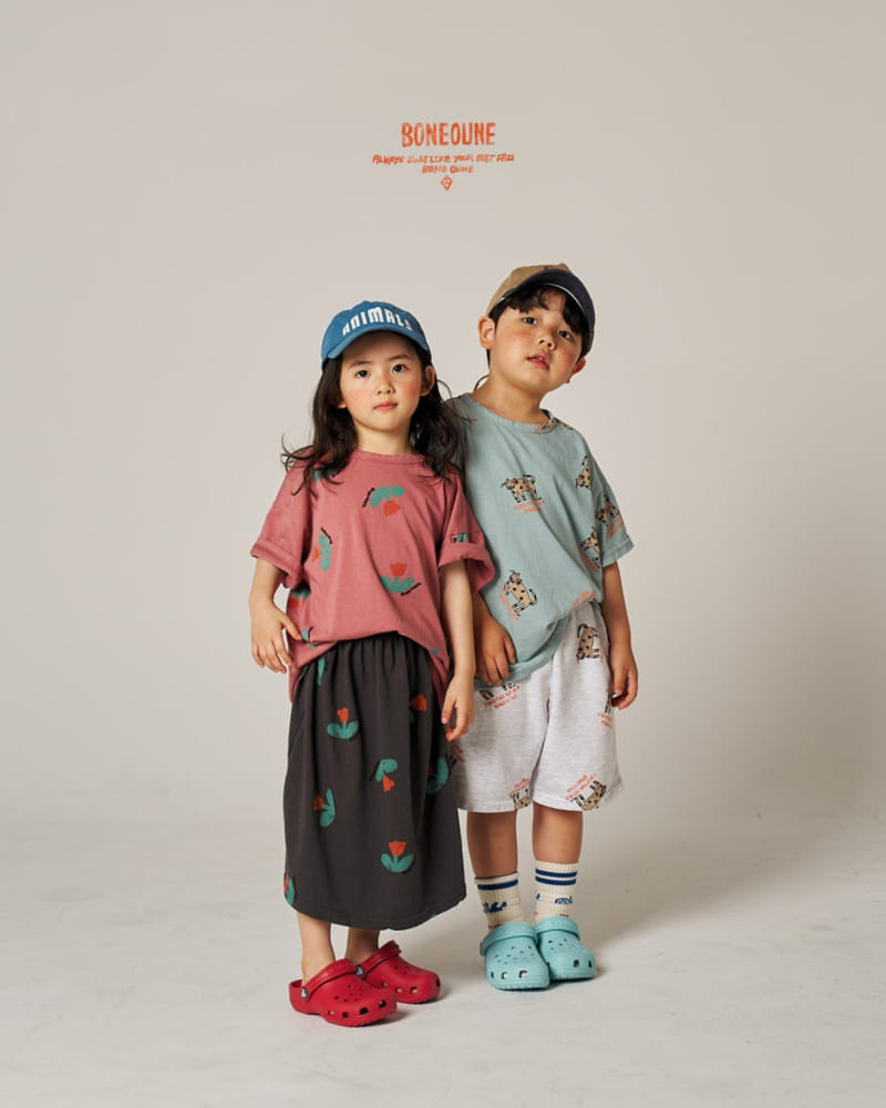 Boneoune - Korean Children Fashion - #designkidswear - Mignon Short Sleeve Tee - 7