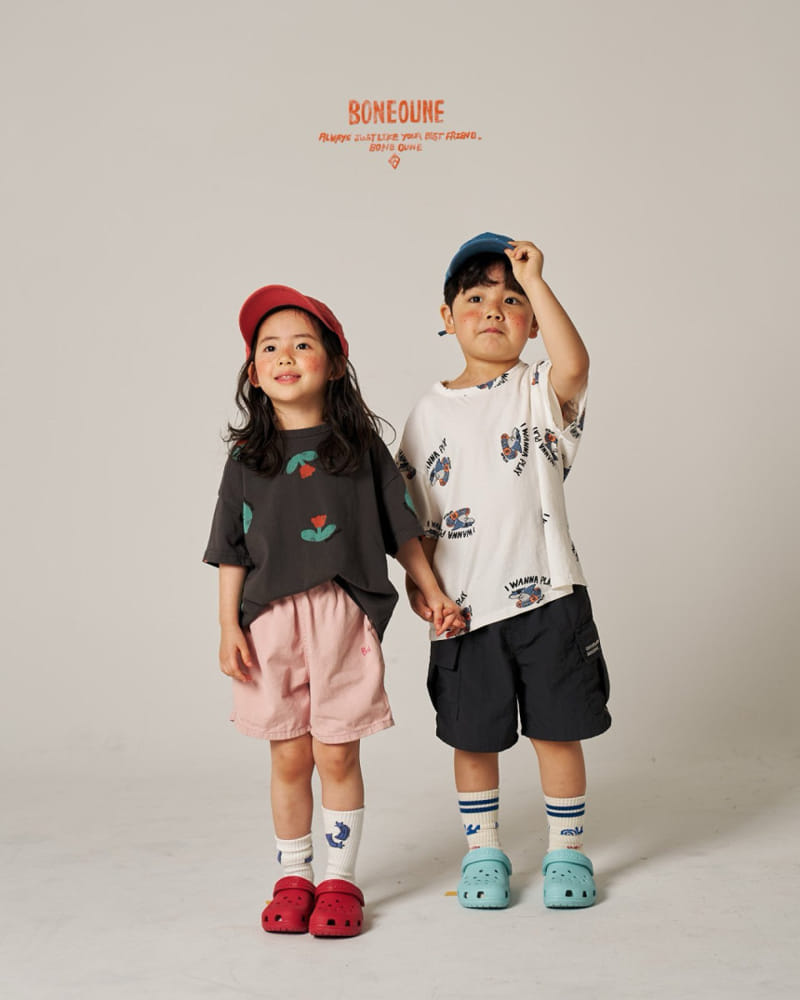 Boneoune - Korean Children Fashion - #designkidswear - Shark Short Sleeve Tee - 8