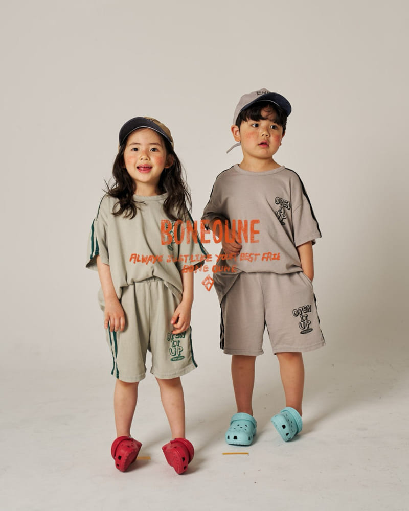 Boneoune - Korean Children Fashion - #designkidswear - Two Way Short Sleeve Tee - 6