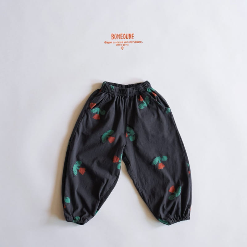 Boneoune - Korean Children Fashion - #discoveringself - Mignon Single Jogger Pants - 3