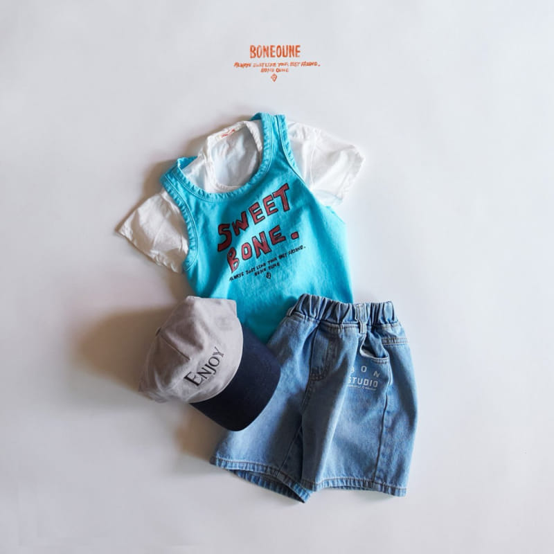 Boneoune - Korean Children Fashion - #discoveringself - Sweet Non Sleeve Tee - 5
