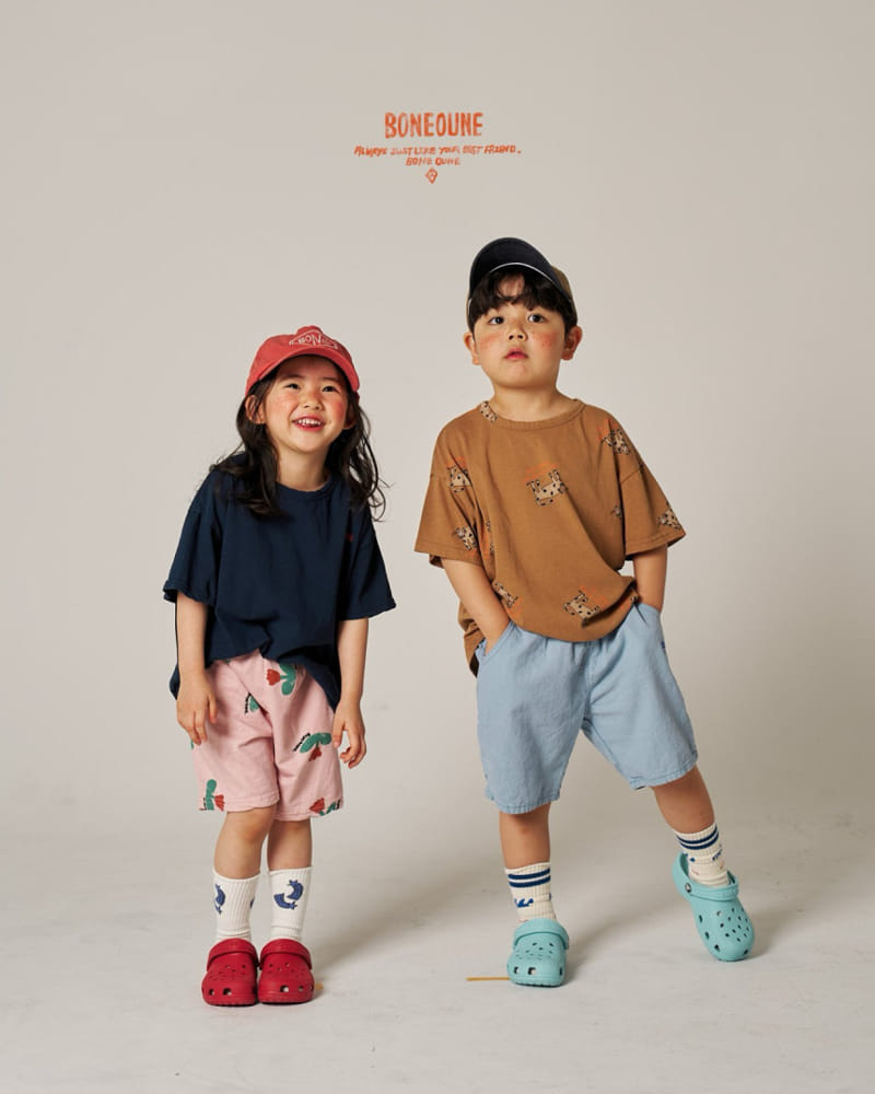 Boneoune - Korean Children Fashion - #discoveringself - Love Cheetah Jenpan Tee - 11