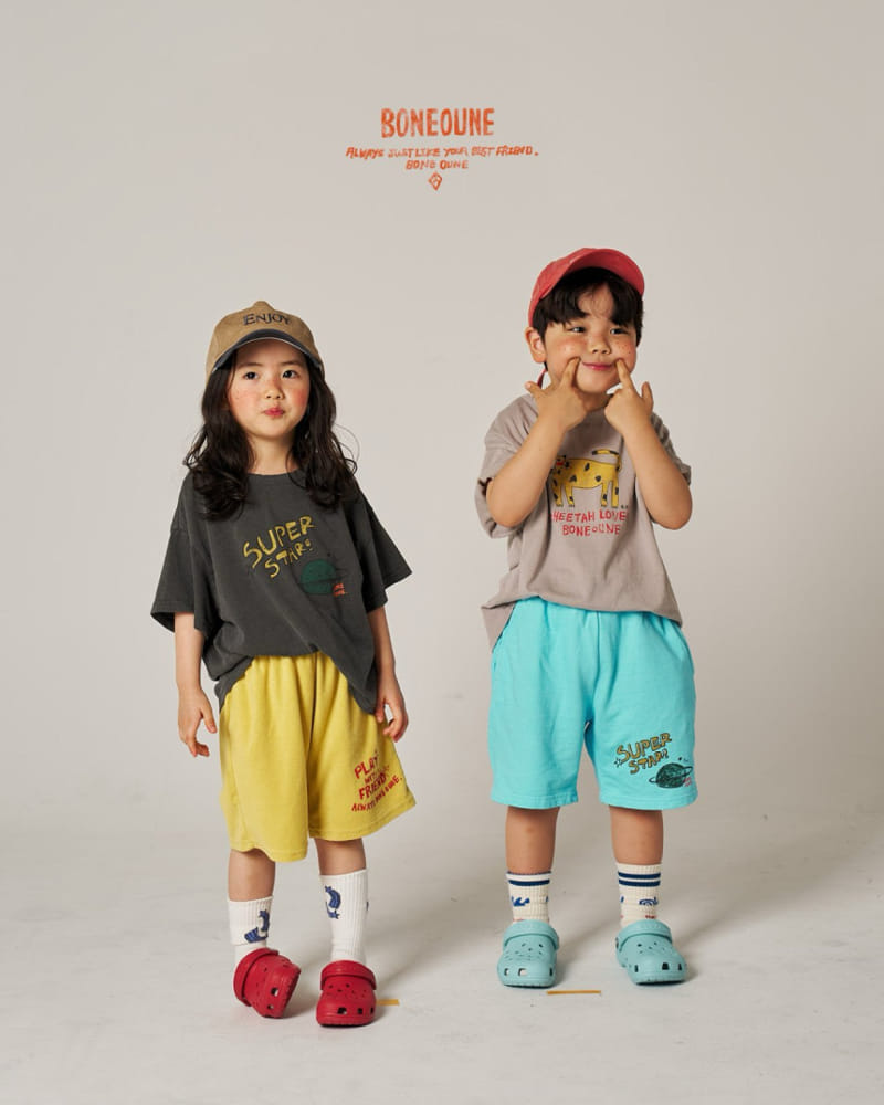 Boneoune - Korean Children Fashion - #fashionkids - Red Cheek Cheetah Tee - 5