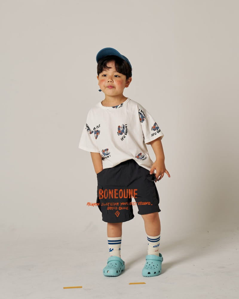 Boneoune - Korean Children Fashion - #fashionkids - Shark Short Sleeve Tee - 10