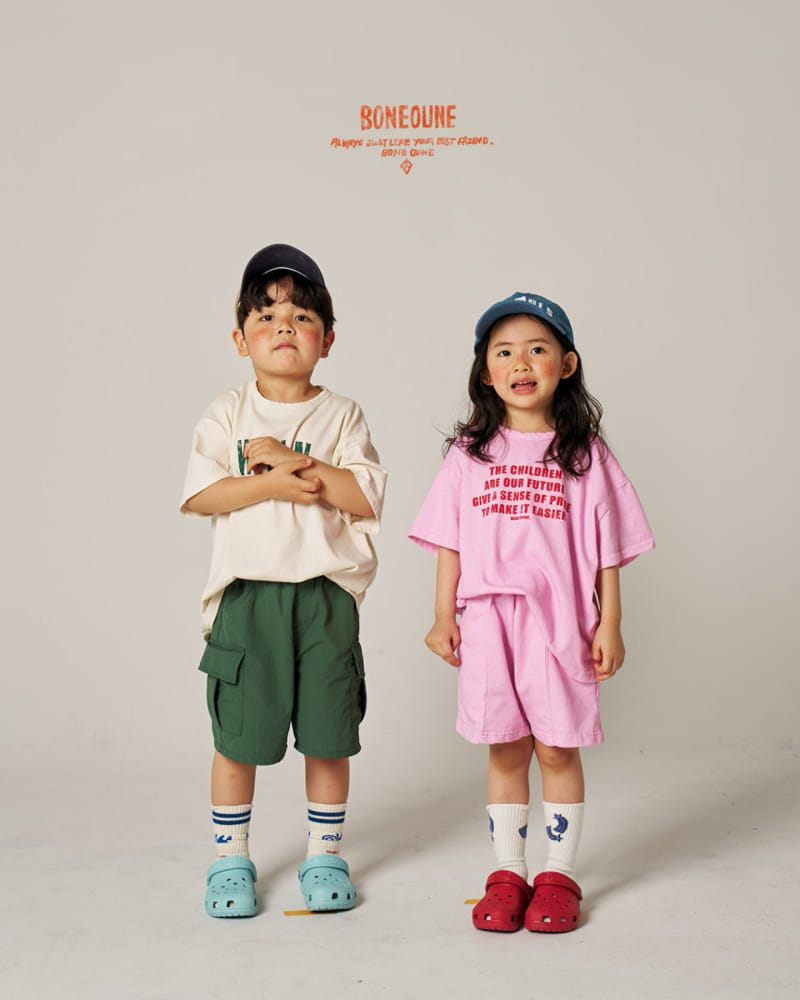 Boneoune - Korean Children Fashion - #fashionkids - Out Fit Cargo Pants - 5