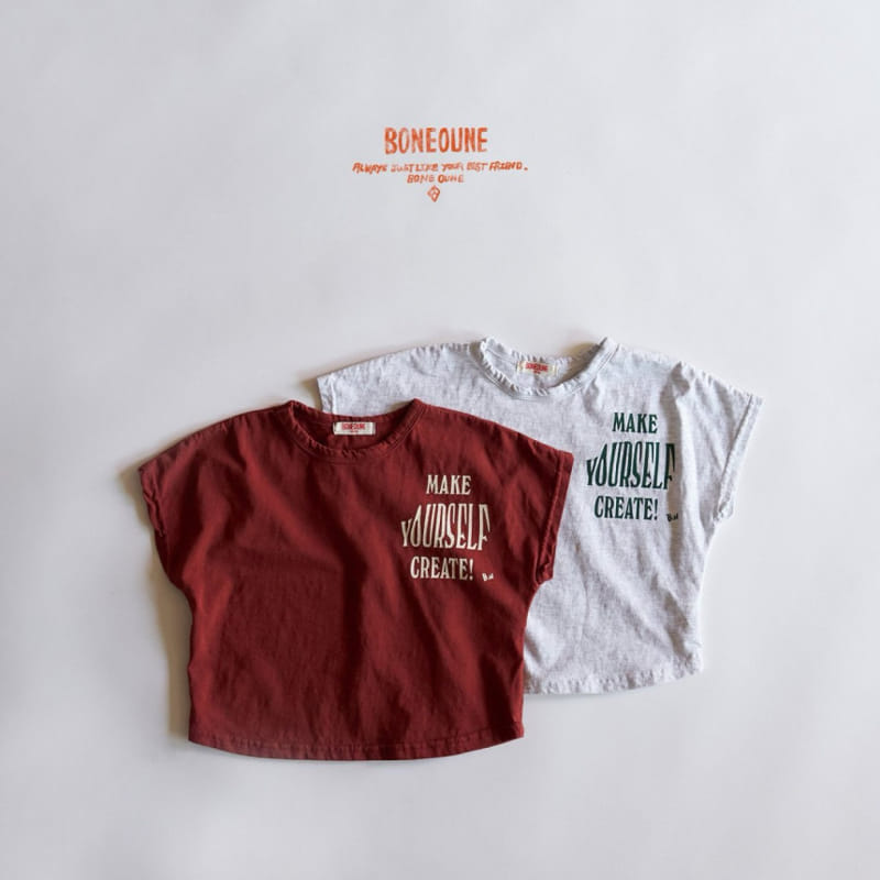 Boneoune - Korean Children Fashion - #fashionkids - Make Self Tee