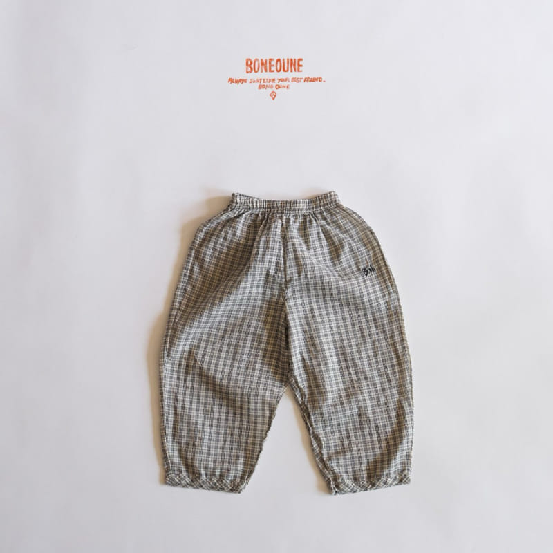 Boneoune - Korean Children Fashion - #fashionkids - Haribo Check Pants - 10