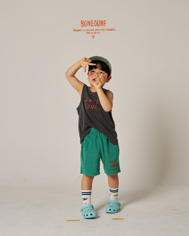 Boneoune - Korean Children Fashion - #kidsshorts - Sweet Non Sleeve Tee - 7