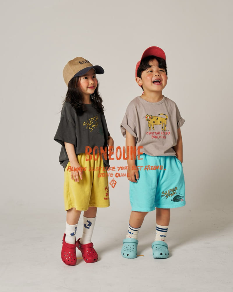 Boneoune - Korean Children Fashion - #kidsstore - Red Cheek Cheetah Tee - 7