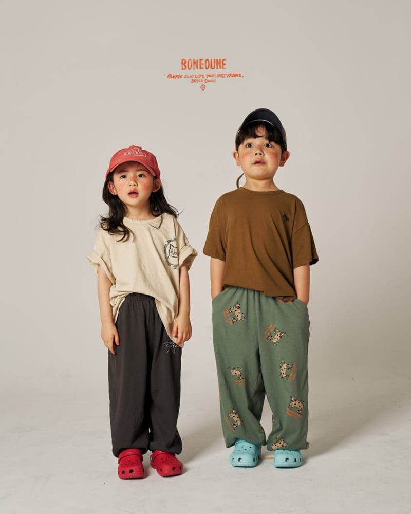 Boneoune - Korean Children Fashion - #kidsstore - Love Cheetah Jogger Pants - 10