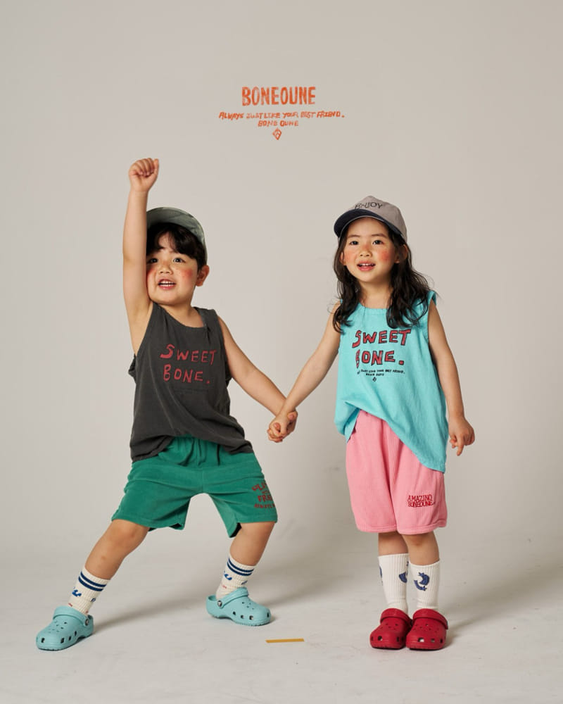 Boneoune - Korean Children Fashion - #kidzfashiontrend - Sweet Non Sleeve Tee - 9