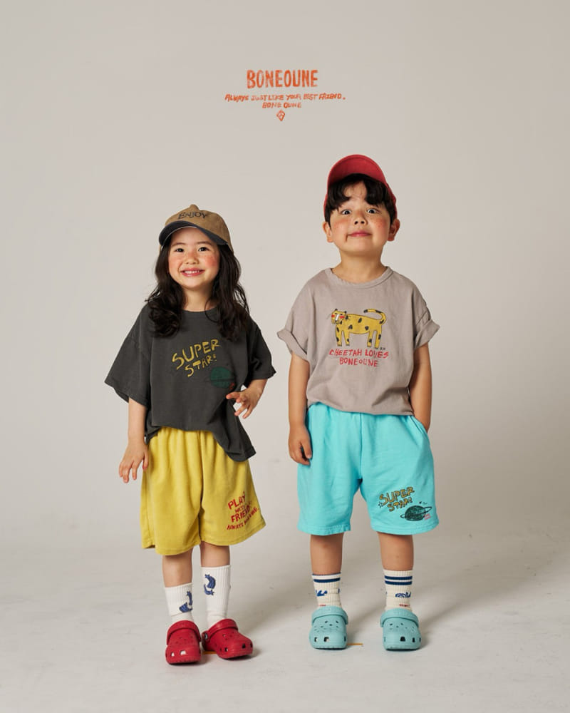 Boneoune - Korean Children Fashion - #kidzfashiontrend - Play Terry Shorts - 7