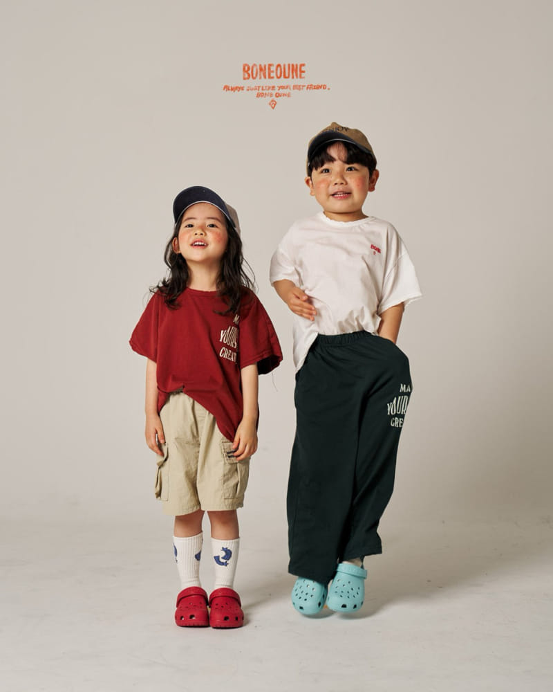 Boneoune - Korean Children Fashion - #kidzfashiontrend - Single Wide Pants - 3