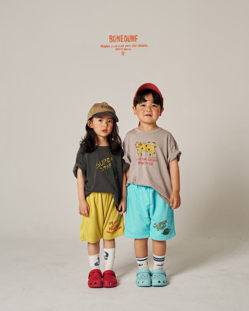 Boneoune - Korean Children Fashion - #littlefashionista - Red Cheek Cheetah Tee - 10