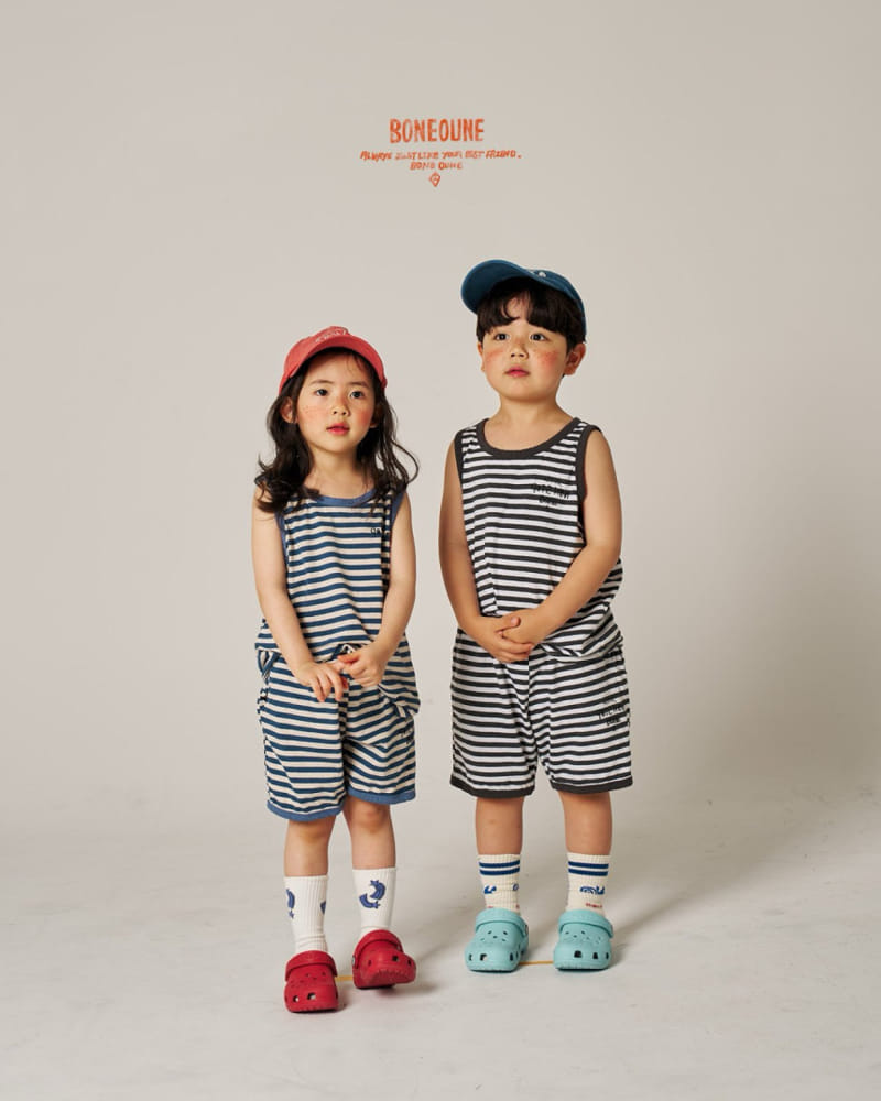 Boneoune - Korean Children Fashion - #Kfashion4kids - Sweet Red Bean ST Non Sleeve Tee - 4