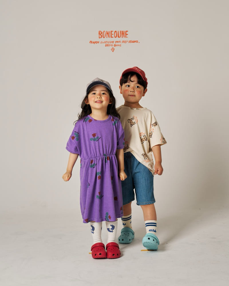 Boneoune - Korean Children Fashion - #littlefashionista - Troll Denim Pants - 6