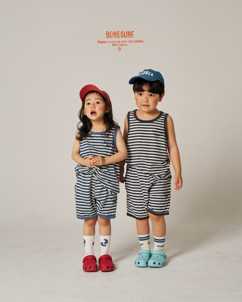 Boneoune - Korean Children Fashion - #magicofchildhood - Sweet Red Bean ST Non Sleeve Tee - 5