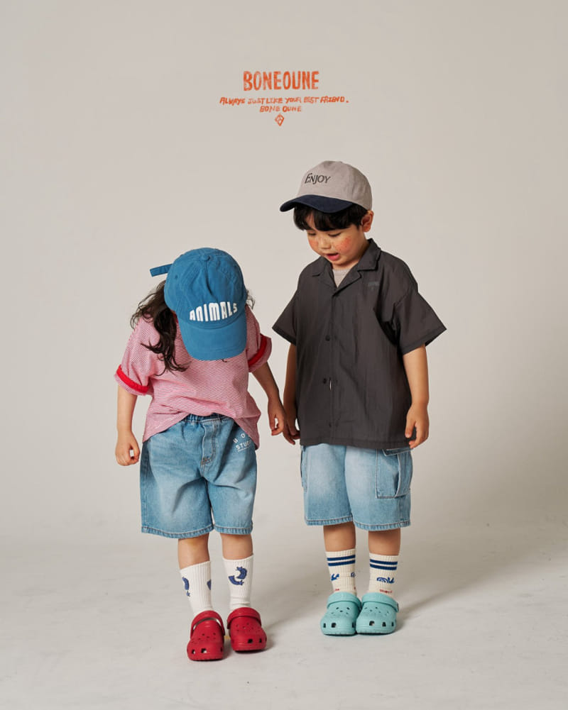 Boneoune - Korean Children Fashion - #magicofchildhood - Small Line Piping Tee - 6