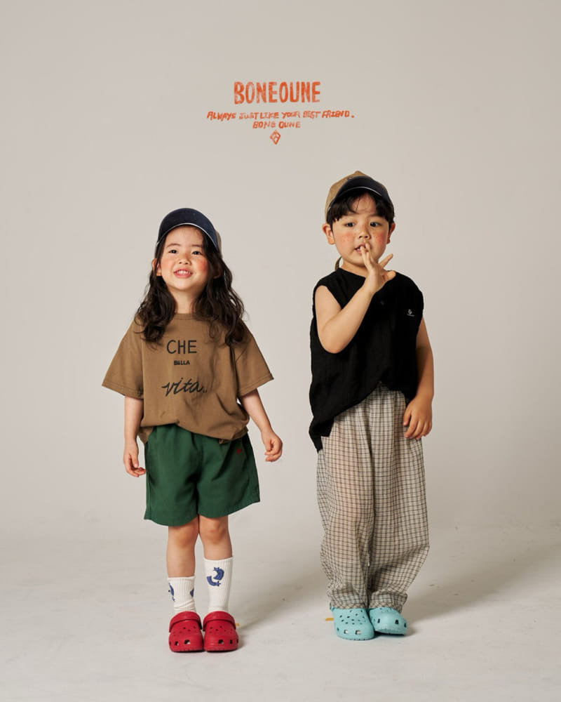 Boneoune - Korean Children Fashion - #magicofchildhood - Marner Non Sleeve Shirt - 3