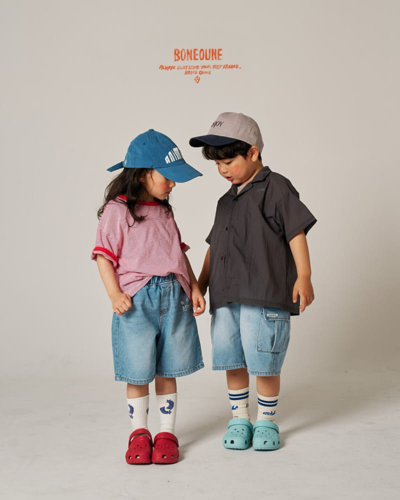 Boneoune - Korean Children Fashion - #minifashionista - Small Line Piping Tee - 7