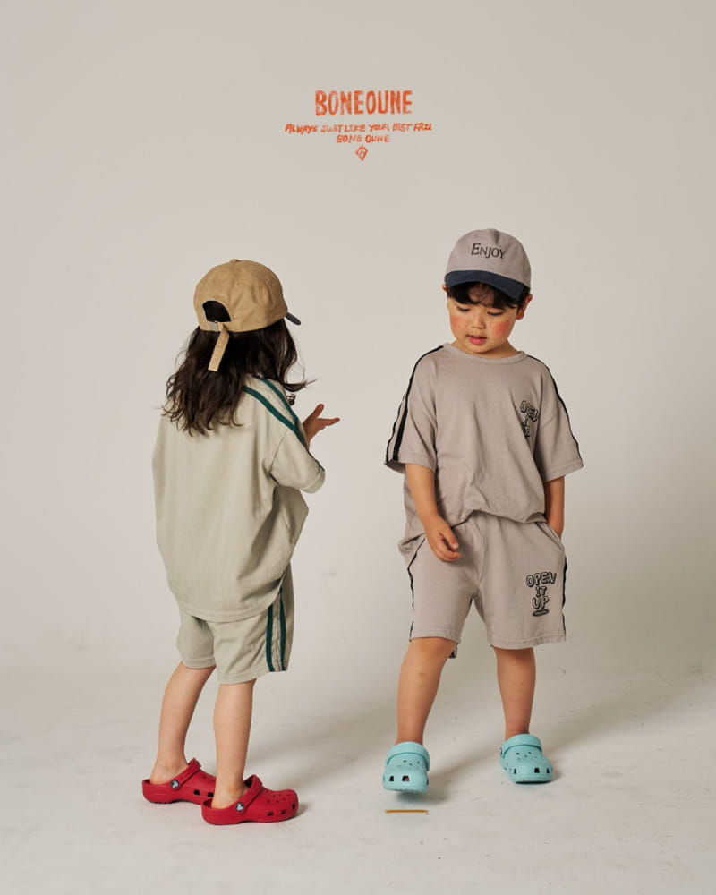 Boneoune - Korean Children Fashion - #prettylittlegirls - Two Way Short Sleeve Tee - 2