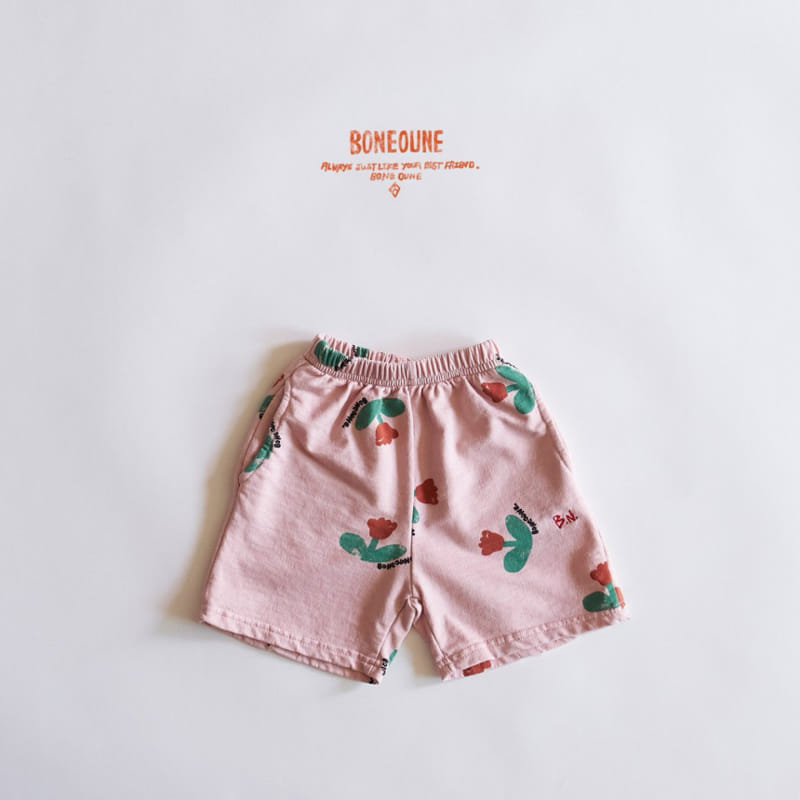 Boneoune - Korean Children Fashion - #stylishchildhood - Mignon Flower Shorts - 3