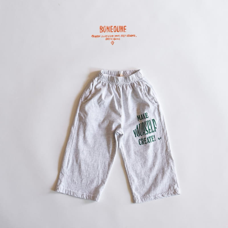 Boneoune - Korean Children Fashion - #stylishchildhood - Single Wide Pants - 11