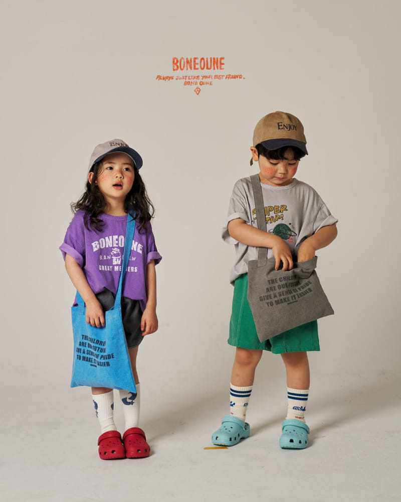 Boneoune - Korean Children Fashion - #stylishchildhood - Crew Tee - 8