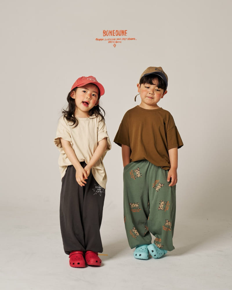 Boneoune - Korean Children Fashion - #stylishchildhood - Love Cheetah Jogger Pants - 3