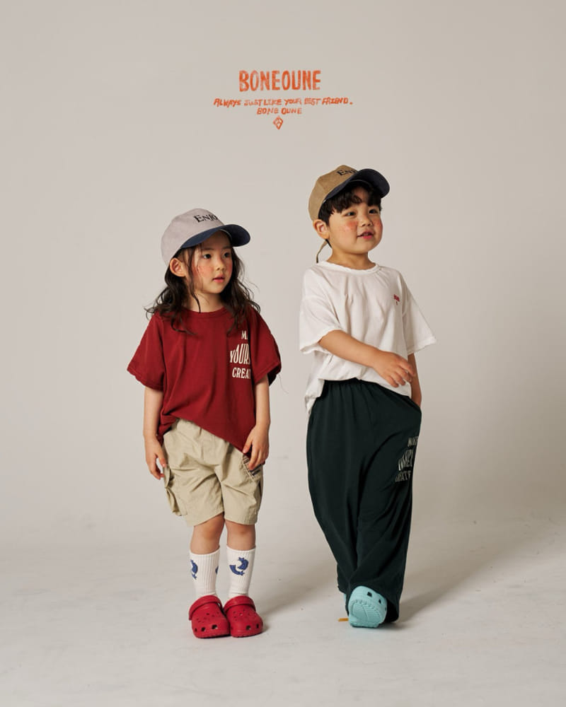 Boneoune - Korean Children Fashion - #todddlerfashion - Single Wide Pants - 9