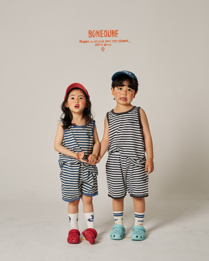 Boneoune - Korean Children Fashion - #todddlerfashion - Sweet Red Bean ST Non Sleeve Tee - 8