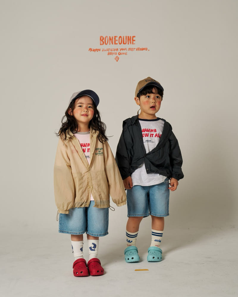 Boneoune - Korean Children Fashion - #todddlerfashion - Wanna Combi Tee - 11