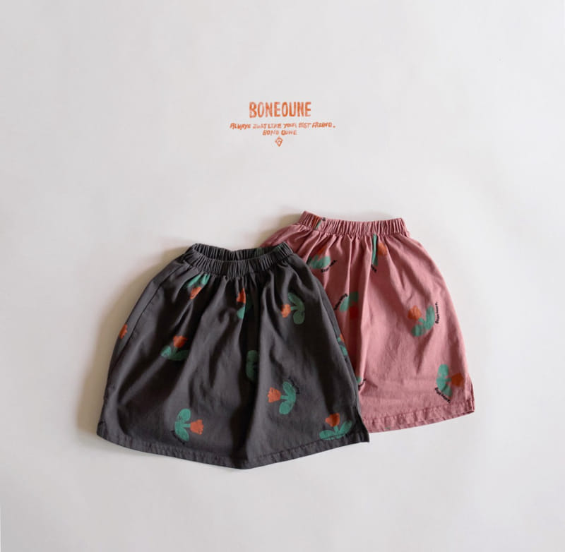 Boneoune - Korean Children Fashion - #toddlerclothing - Bhangr Flower Skirt