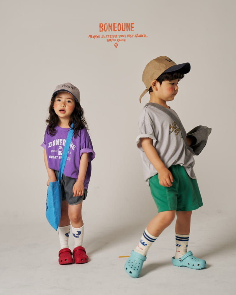 Boneoune - Korean Children Fashion - #toddlerclothing - Crew Tee - 7