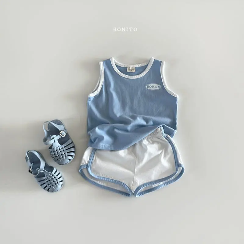 Bonito - Korean Baby Fashion - #babyoninstagram - Color Sleeveless Top Bottom Set - 6