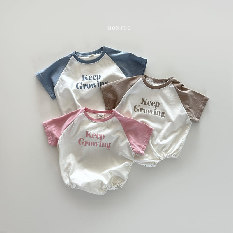 Bonito - Korean Baby Fashion - #babyoutfit - Keep Growing Body Suit - 2