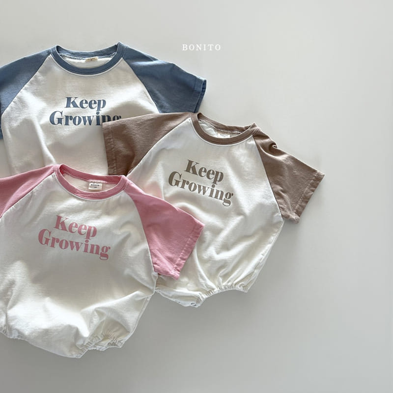 Bonito - Korean Baby Fashion - #babyoutfit - Keep Growing Body Suit - 3