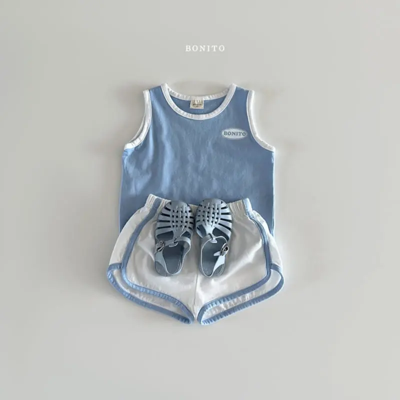 Bonito - Korean Baby Fashion - #babyoutfit - Color Sleeveless Top Bottom Set - 9