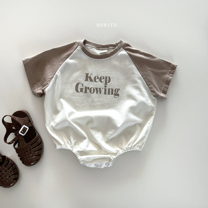 Bonito - Korean Baby Fashion - #onlinebabyshop - Keep Growing Body Suit - 6