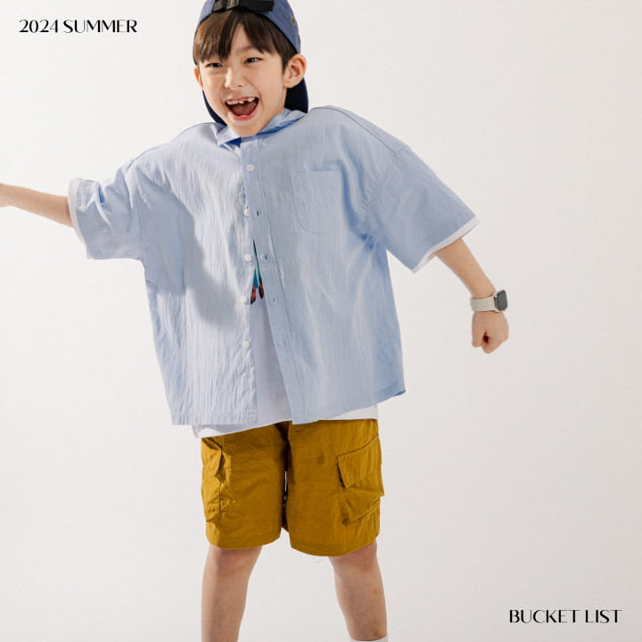 Bucket List - Korean Children Fashion - #childofig - Ice Short Sleeve Shirt - 11