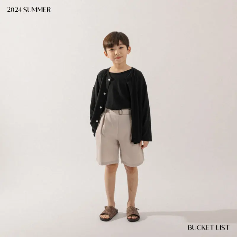 Bucket List - Korean Children Fashion - #childofig - Belt Slacks Shorts - 3