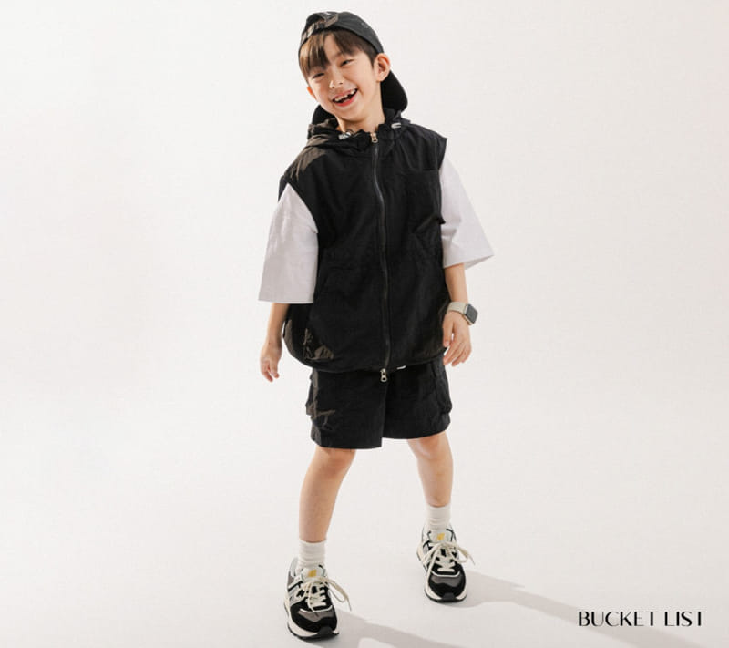 Bucket List - Korean Children Fashion - #designkidswear - Nylon Hoody Vest - 7