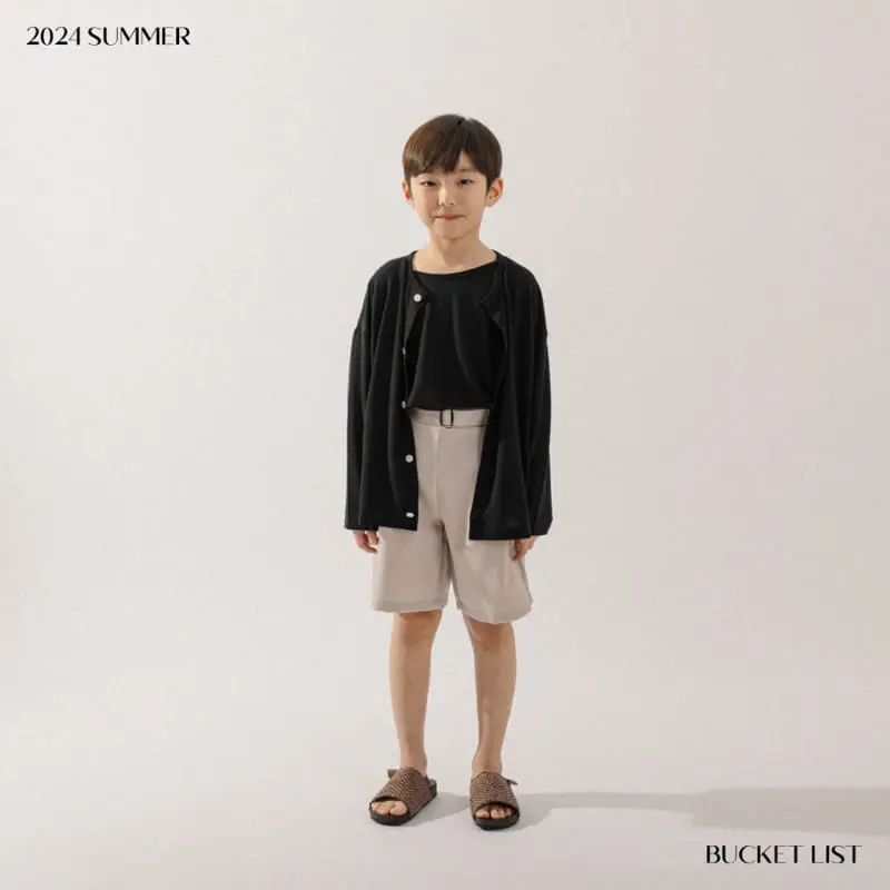 Bucket List - Korean Children Fashion - #designkidswear - Belt Slacks Shorts - 5