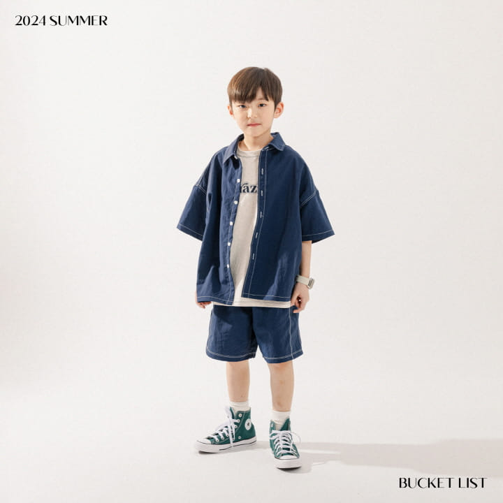 Bucket List - Korean Children Fashion - #discoveringself - Anorak Short Sleeve Shirt - 4