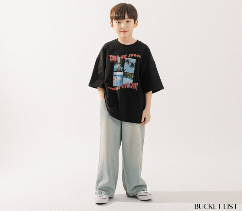 Bucket List - Korean Children Fashion - #fashionkids - Charlang Wide Denim Pants - 3