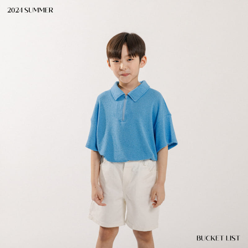 Bucket List - Korean Children Fashion - #magicofchildhood - Knit Collar Short Sleeve Tee - 11