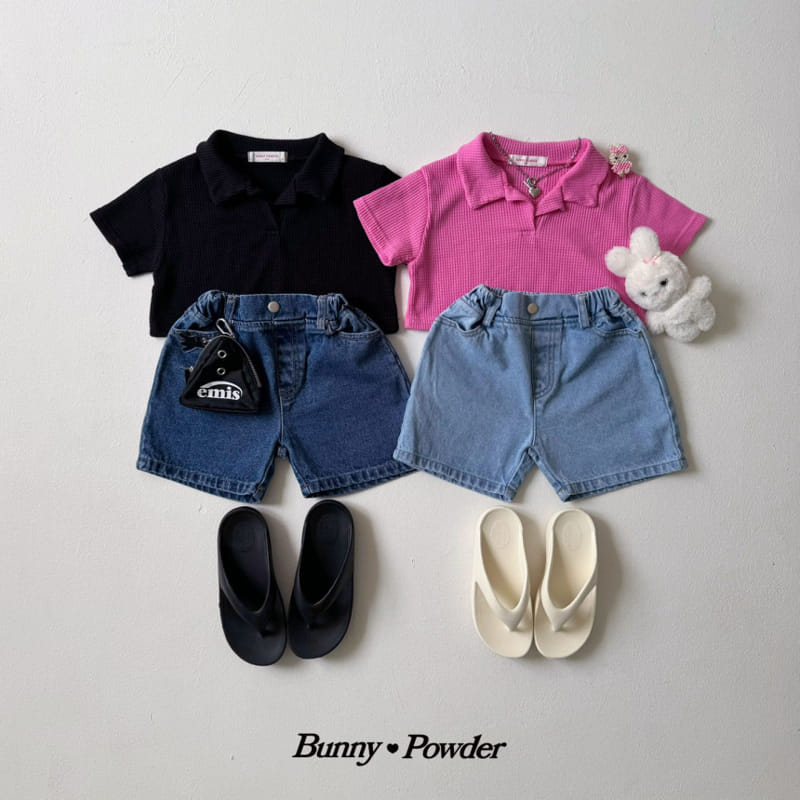 Bunny Powder - Korean Children Fashion - #childofig - Nurd Collar Tee - 3