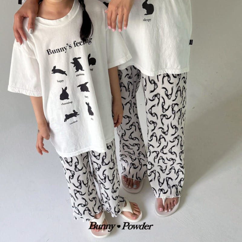 Bunny Powder - Korean Children Fashion - #fashionkids - Feeling Bunny Tee With Mom - 2