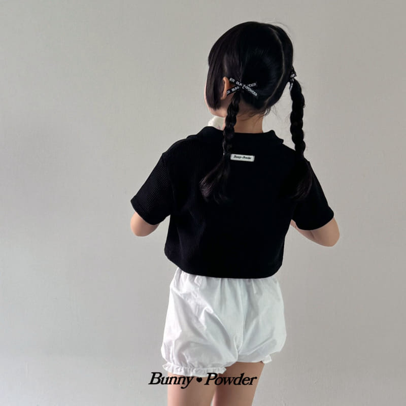 Bunny Powder - Korean Children Fashion - #kidsshorts - Nurd Collar Tee - 8